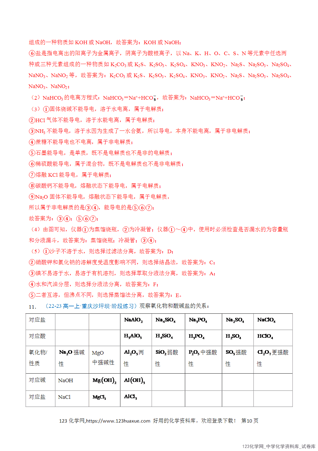 title="2026年高一化学寒假衔接讲练③寒假提升练-专题02离子反应(教师版)-10"/ 2026年高一化学寒假衔接讲练③寒假提升练-专题03氧化还原反应(教师版+学生版)