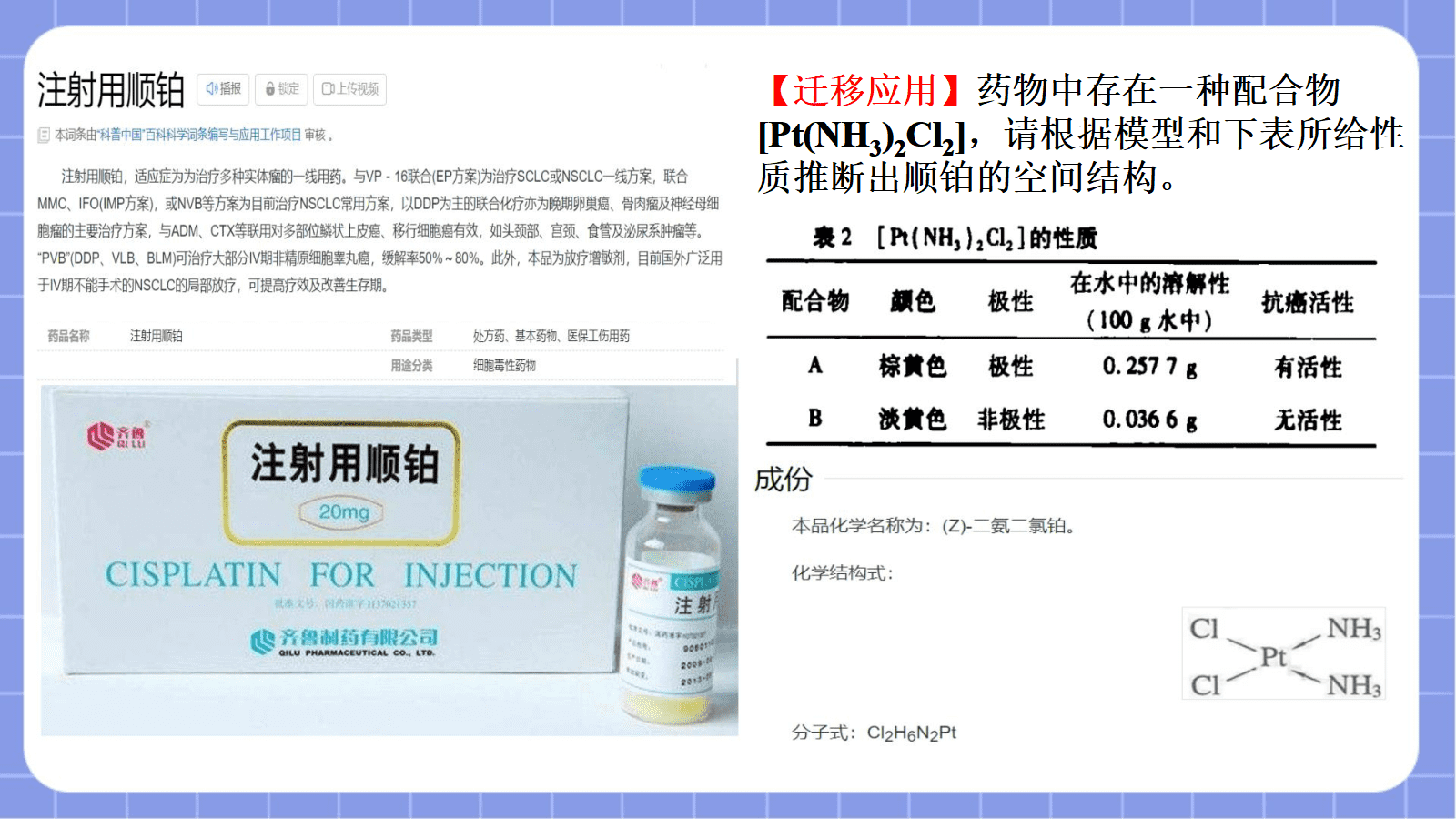 【课件+教案+视频】高中化学人教版选择性必修二《配合物与超分子第1课时——初探配合物》全套优质课资料