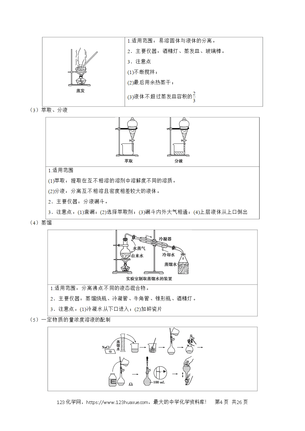 2025年暑假高二升高三新高三暑假培优学案+练习10化学实验基础教师版word文档含答案-4