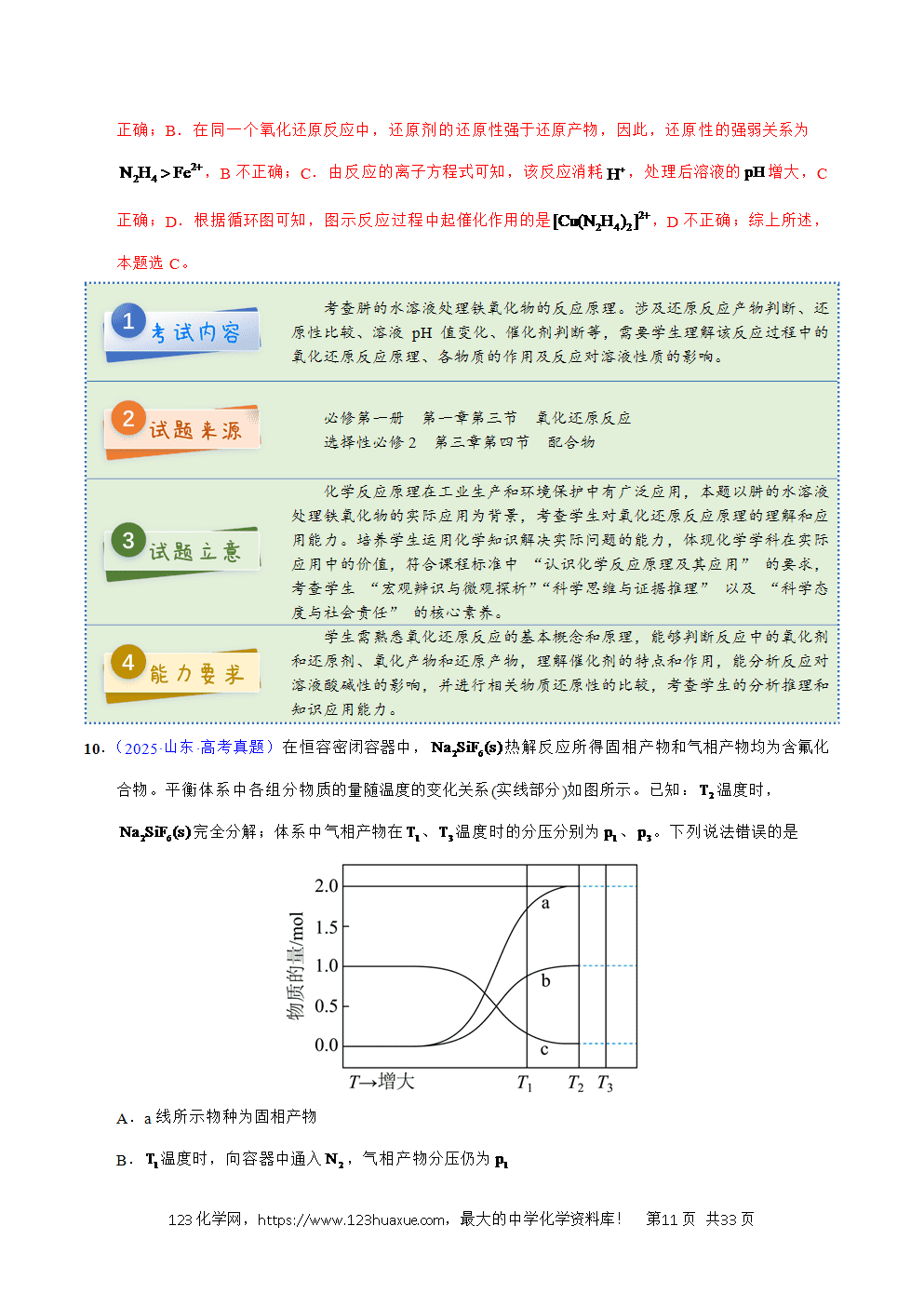 2025年高考化学试卷真题完全解读(山东卷)word文档可编辑-11 2025年高考化学试卷真题完全解读(山东卷)word文档可编辑